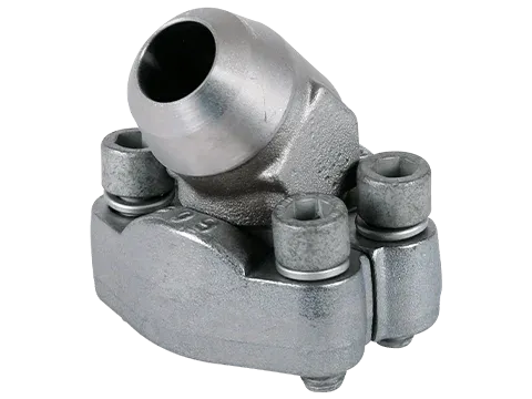 SAE-45° butt weld flange adapter for metric pipes