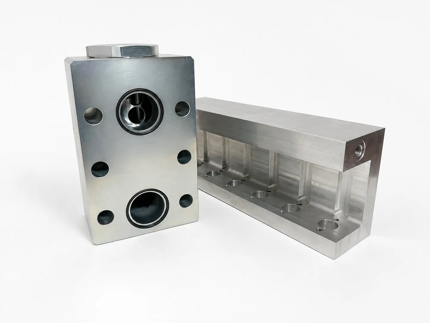 Custom machined hydraulic parts